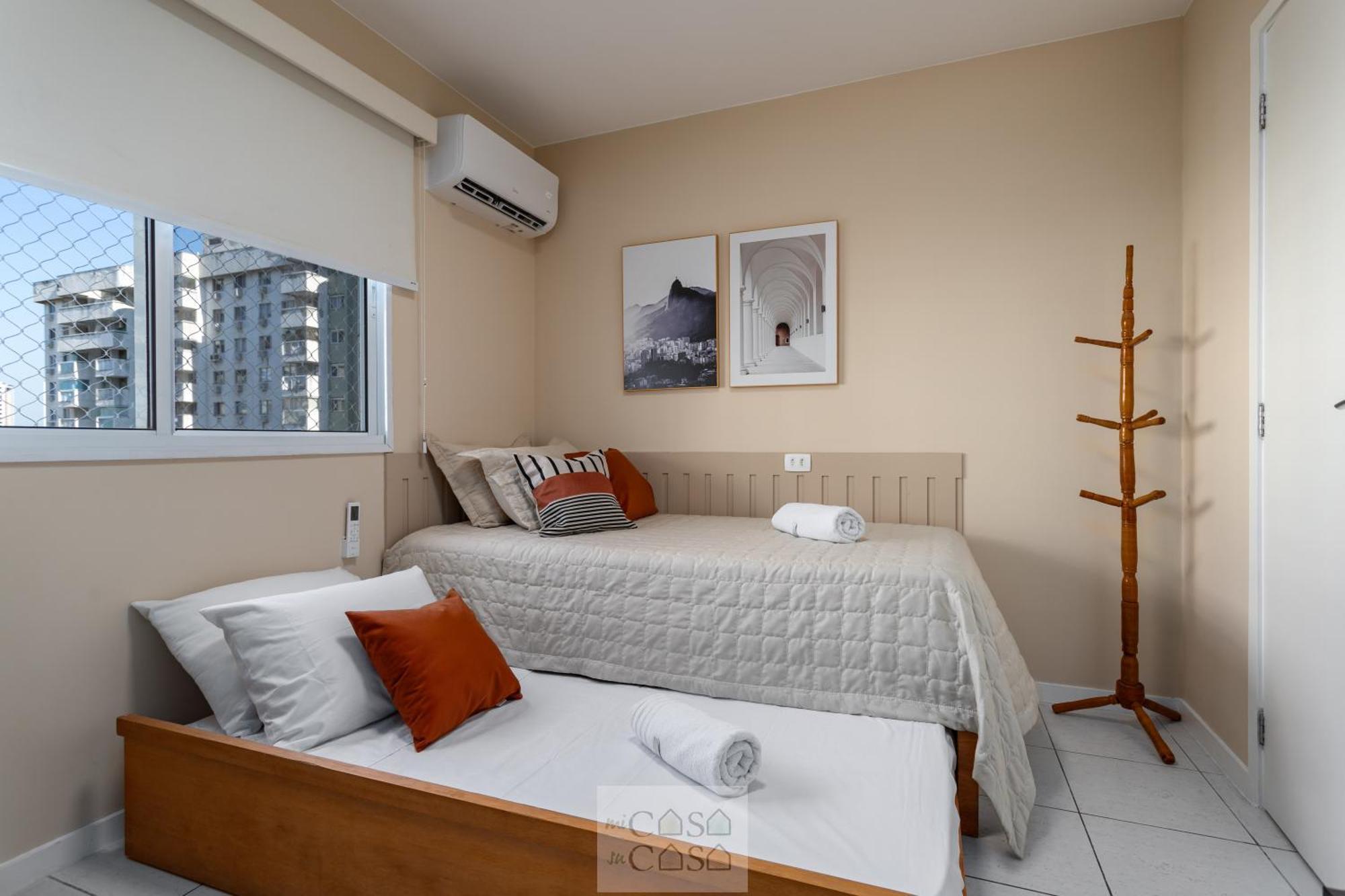 2 Quartos Com Varanda A 300M Riocentro Wi-Fi 120Mbps E Cozinha Completa - Condominio Com Piscina, Estacionamento, Portaria 24H E Parquinho Infantil - Apartamento Indicado Para Grupos, Hospedes A Trabalho E Criancas Río de Janeiro Habitación foto