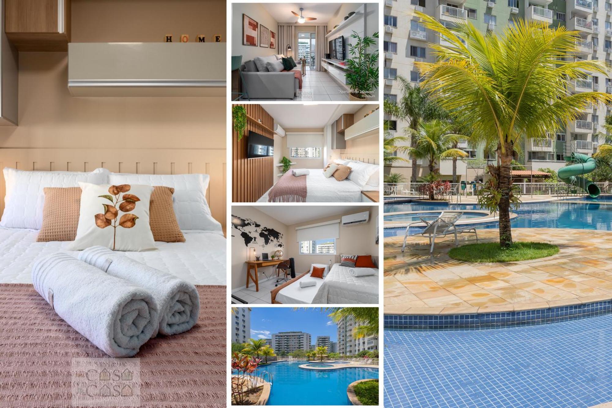 2 Quartos Com Varanda A 300M Riocentro Wi-Fi 120Mbps E Cozinha Completa - Condominio Com Piscina, Estacionamento, Portaria 24H E Parquinho Infantil - Apartamento Indicado Para Grupos, Hospedes A Trabalho E Criancas Río de Janeiro Exterior foto