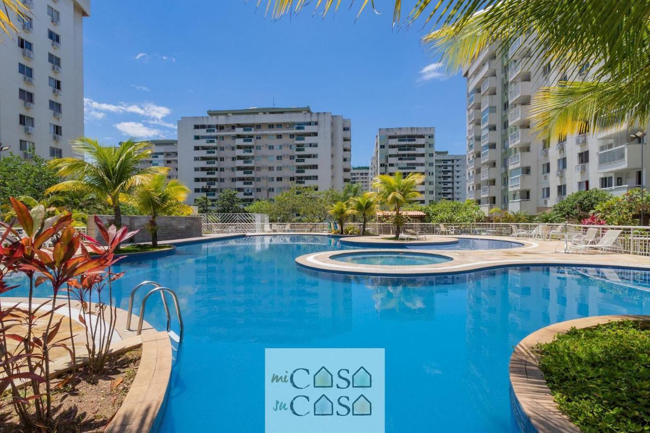2 Quartos Com Varanda A 300M Riocentro Wi-Fi 120Mbps E Cozinha Completa - Condominio Com Piscina, Estacionamento, Portaria 24H E Parquinho Infantil - Apartamento Indicado Para Grupos, Hospedes A Trabalho E Criancas Río de Janeiro Exterior foto