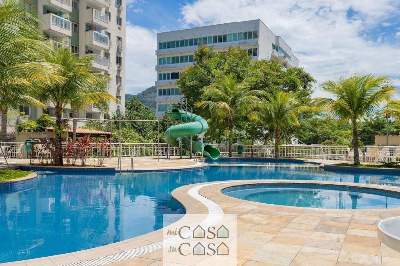 2 Quartos Com Varanda A 300M Riocentro Wi-Fi 120Mbps E Cozinha Completa - Condominio Com Piscina, Estacionamento, Portaria 24H E Parquinho Infantil - Apartamento Indicado Para Grupos, Hospedes A Trabalho E Criancas Río de Janeiro Exterior foto